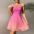 Pink & Peach Shaded Ombre Pattern Digital Print - rarefindfabrics
