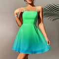 Green Shaded Ombre Pattern Digital Print - rarefindfabrics