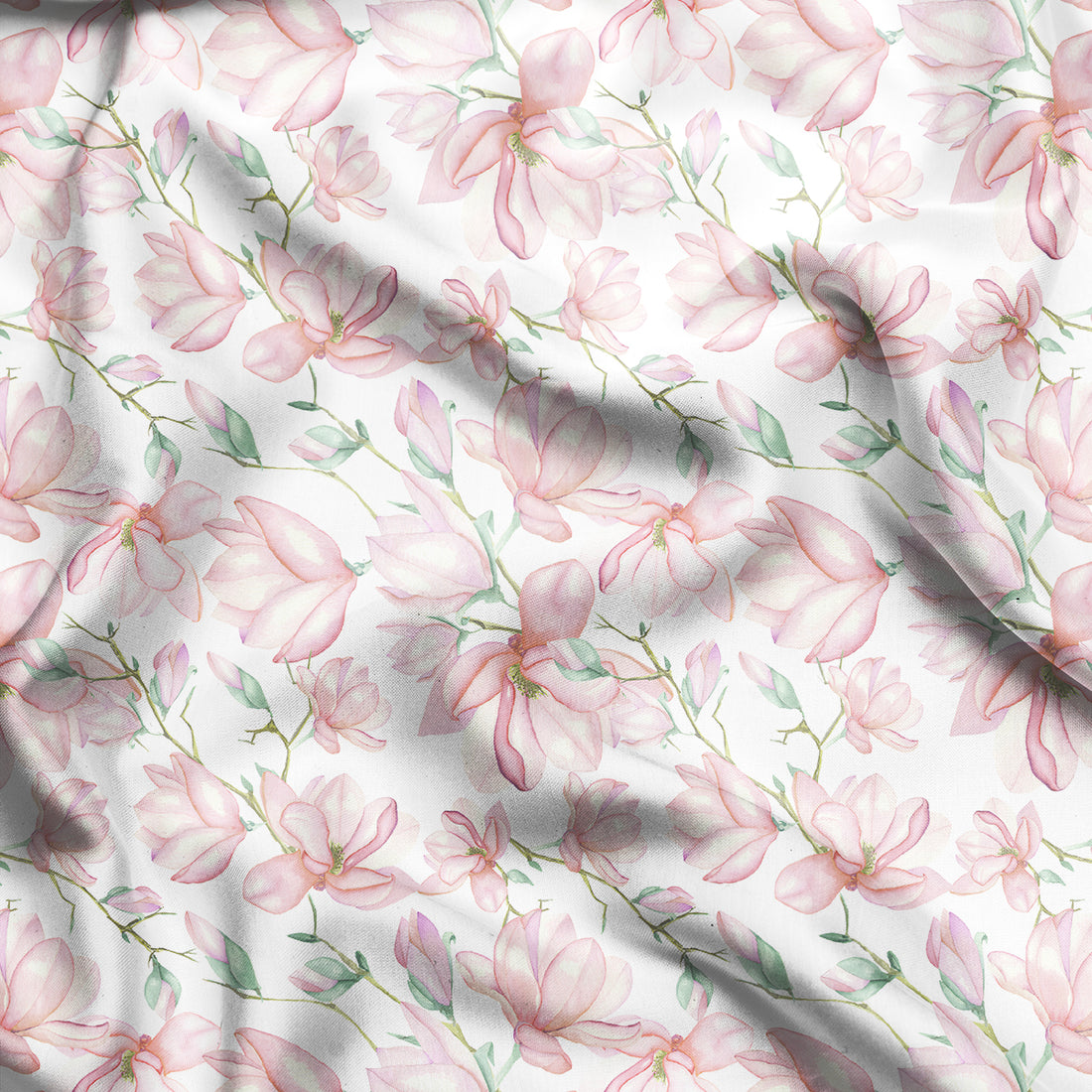 Magnolia Floral Pattern Digital Print