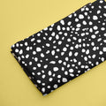Black And White Polka Dots Digital Print - rarefindfabrics