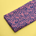 Pink & Blue Background Pattern Digital Print - rarefindfabrics