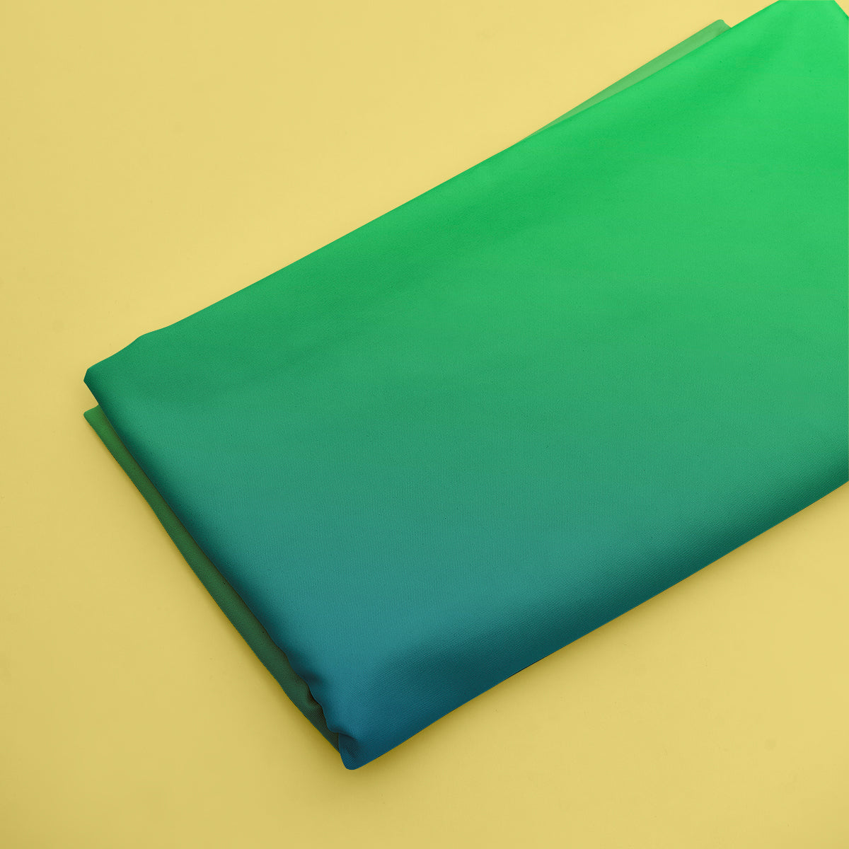 Green Shaded Ombre Pattern Digital Print - rarefindfabrics