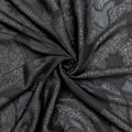 High quality Black Jacquard Fabric with Self Design - rarefindfabrics