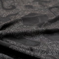 High quality Black Jacquard Fabric with Self Design - rarefindfabrics