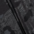 Black Classic Jacquard Fabric with Self Designs - rarefindfabrics