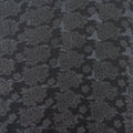 Black Jacquard Fabric with Self Designs - rarefindfabrics
