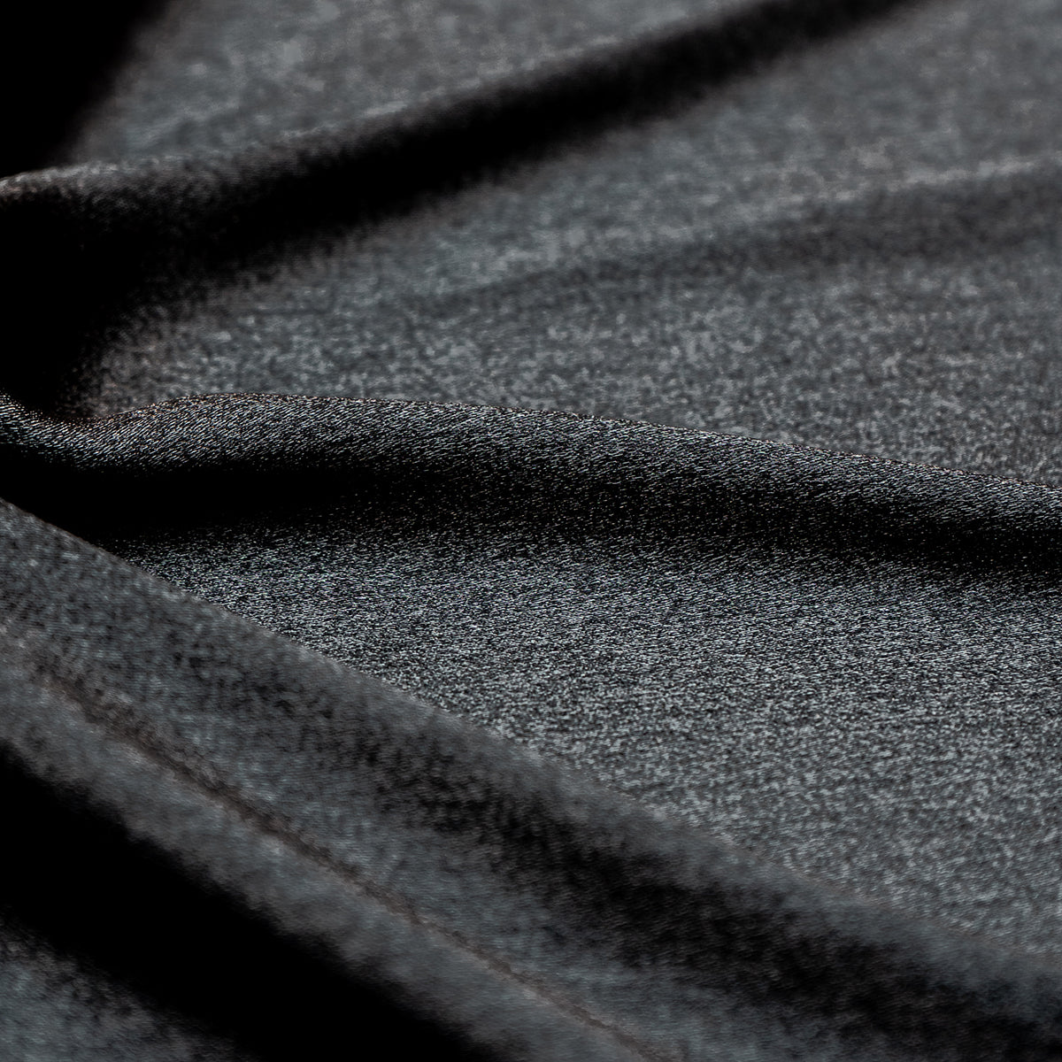 Jetblack Jacquard Fabric with Self Designs - rarefindfabrics
