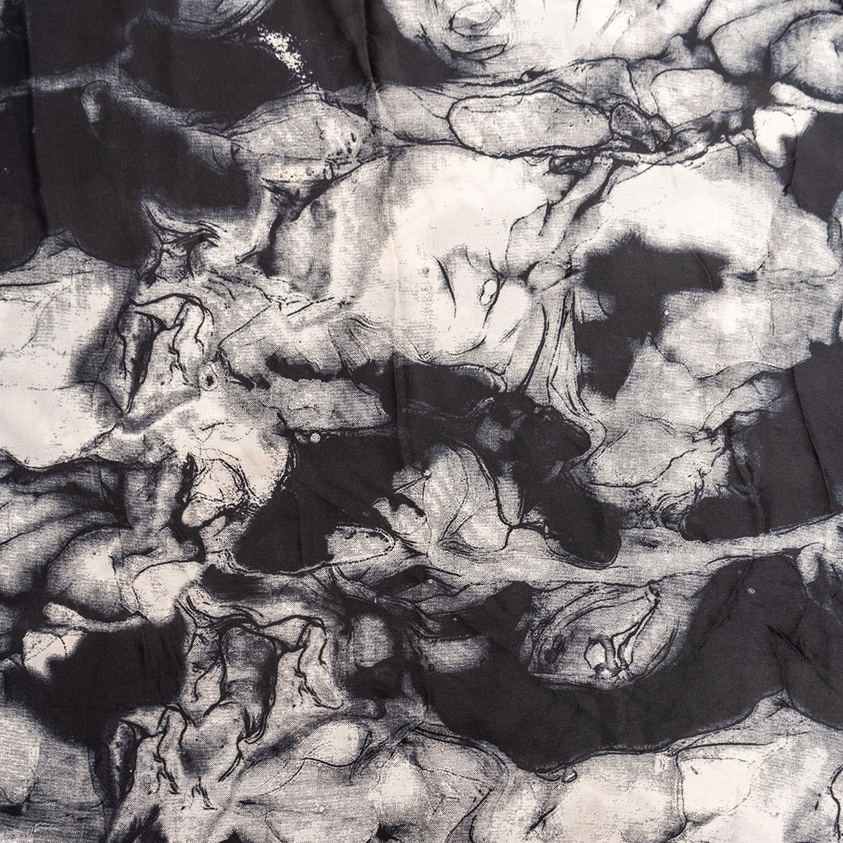 Shading Pattern Graphic Print Silk - rarefindfabrics