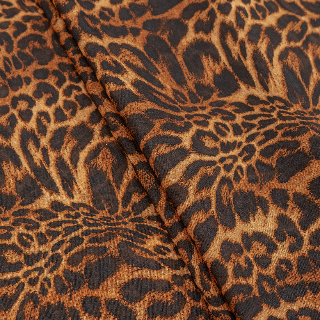 Roaring Elegance Pattern Digital Chiffon Fabric - rarefindfabrics