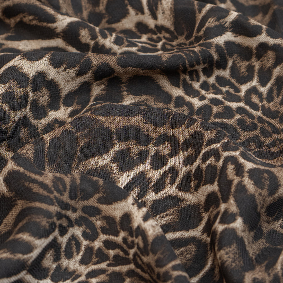 Jungle Royalty Pattern Digital Chiffon Fabric - rarefindfabrics