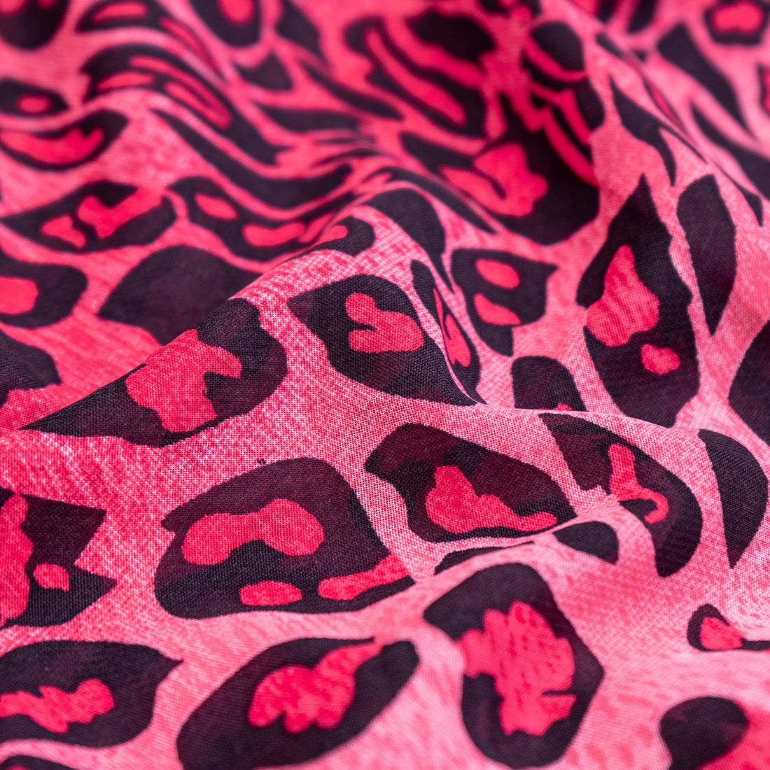 Tiger Essence Pattern Digital Chiffon Fabric - rarefindfabrics
