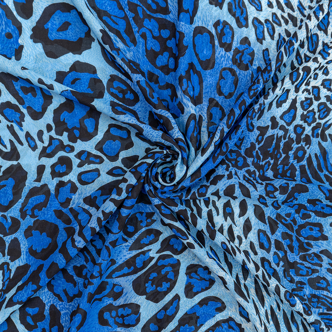 Amber Roar Pattern Digital Chiffon Fabric - rarefindfabrics