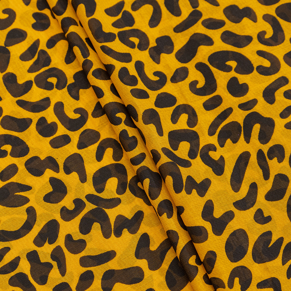 Royal Bengal Elegance Pattern Digital Chiffon Fabric - rarefindfabrics