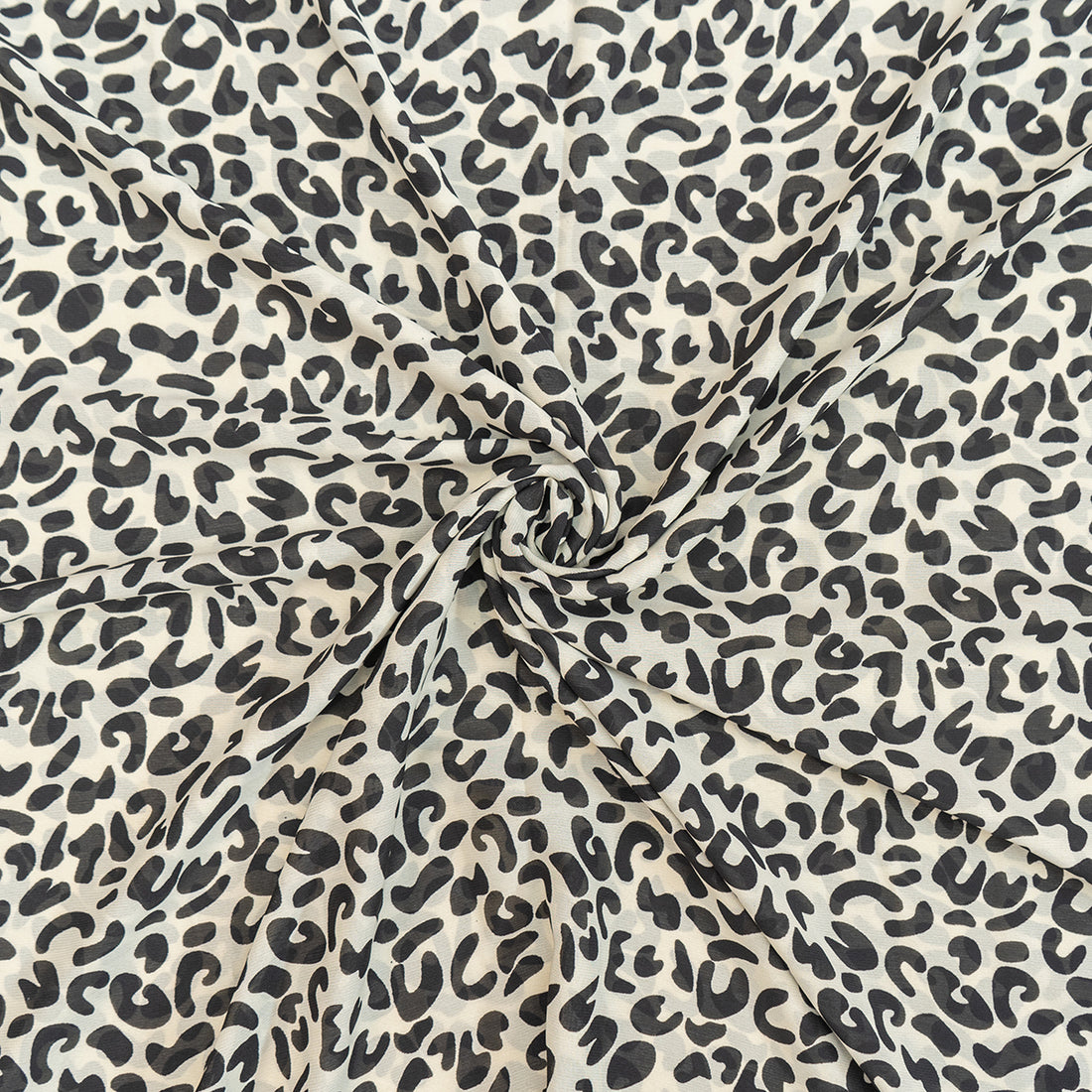 Majestic Beast Pattern Digital Chiffon Fabric - rarefindfabrics