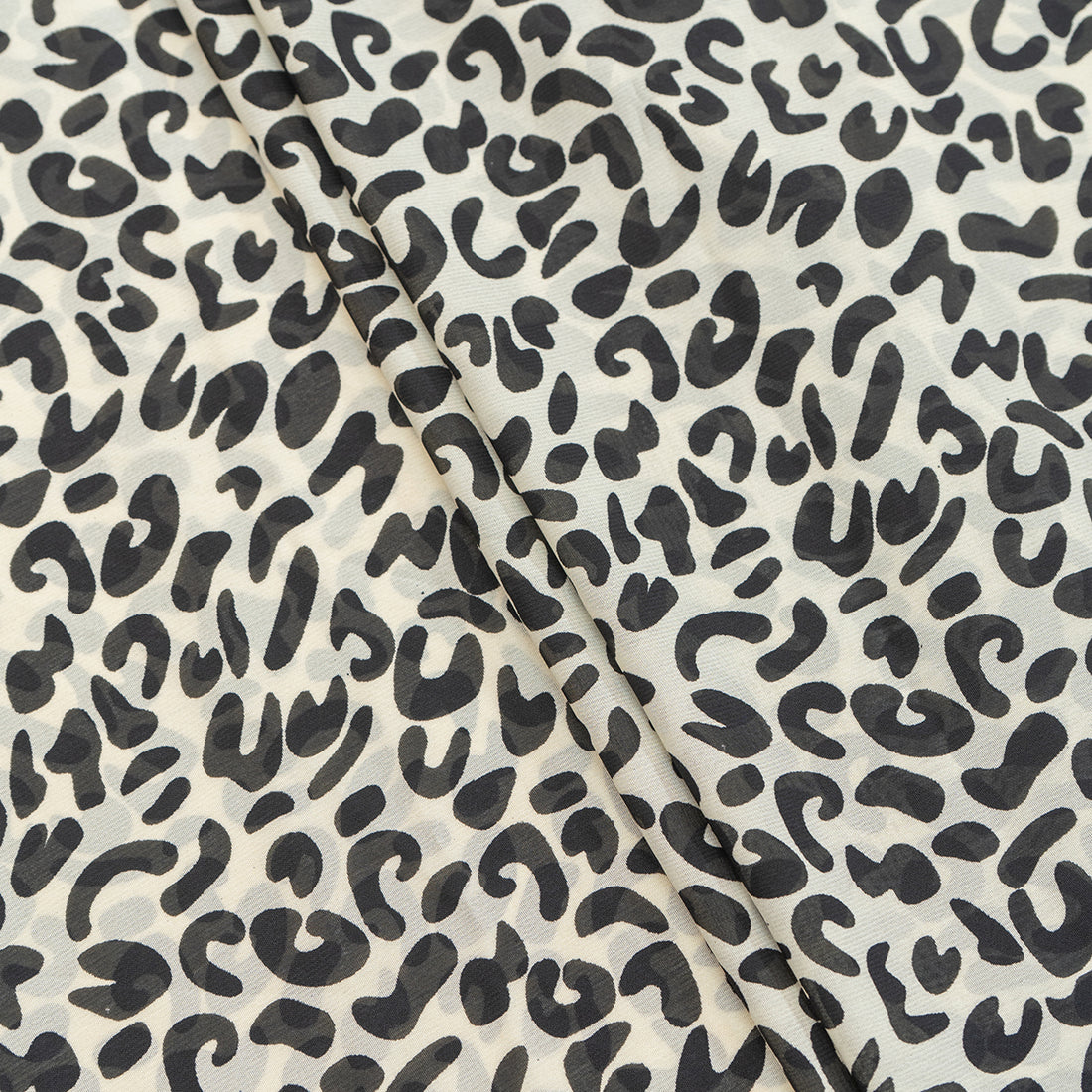 Majestic Beast Pattern Digital Chiffon Fabric - rarefindfabrics