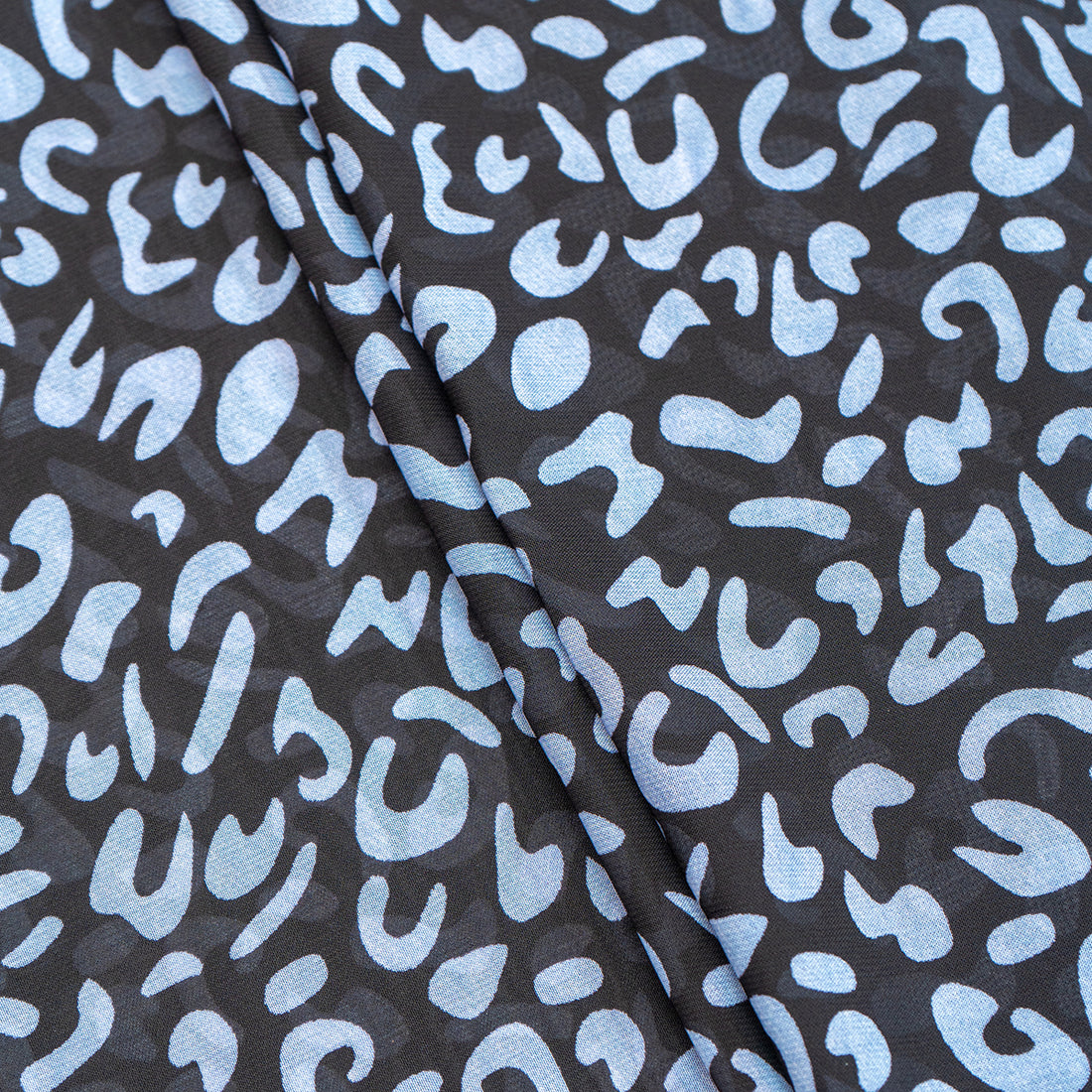 Regal Feline Pattern Digital Chiffon Fabric - rarefindfabrics