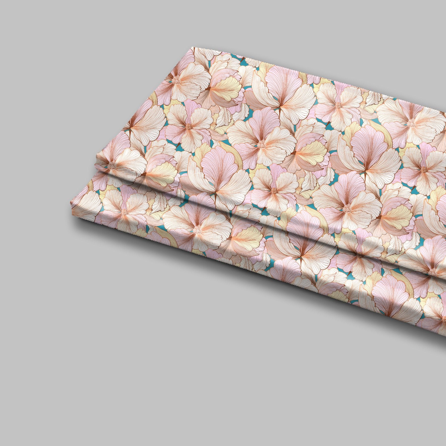 Vintage Floral Tapestry Print Fabric - rarefindfabrics
