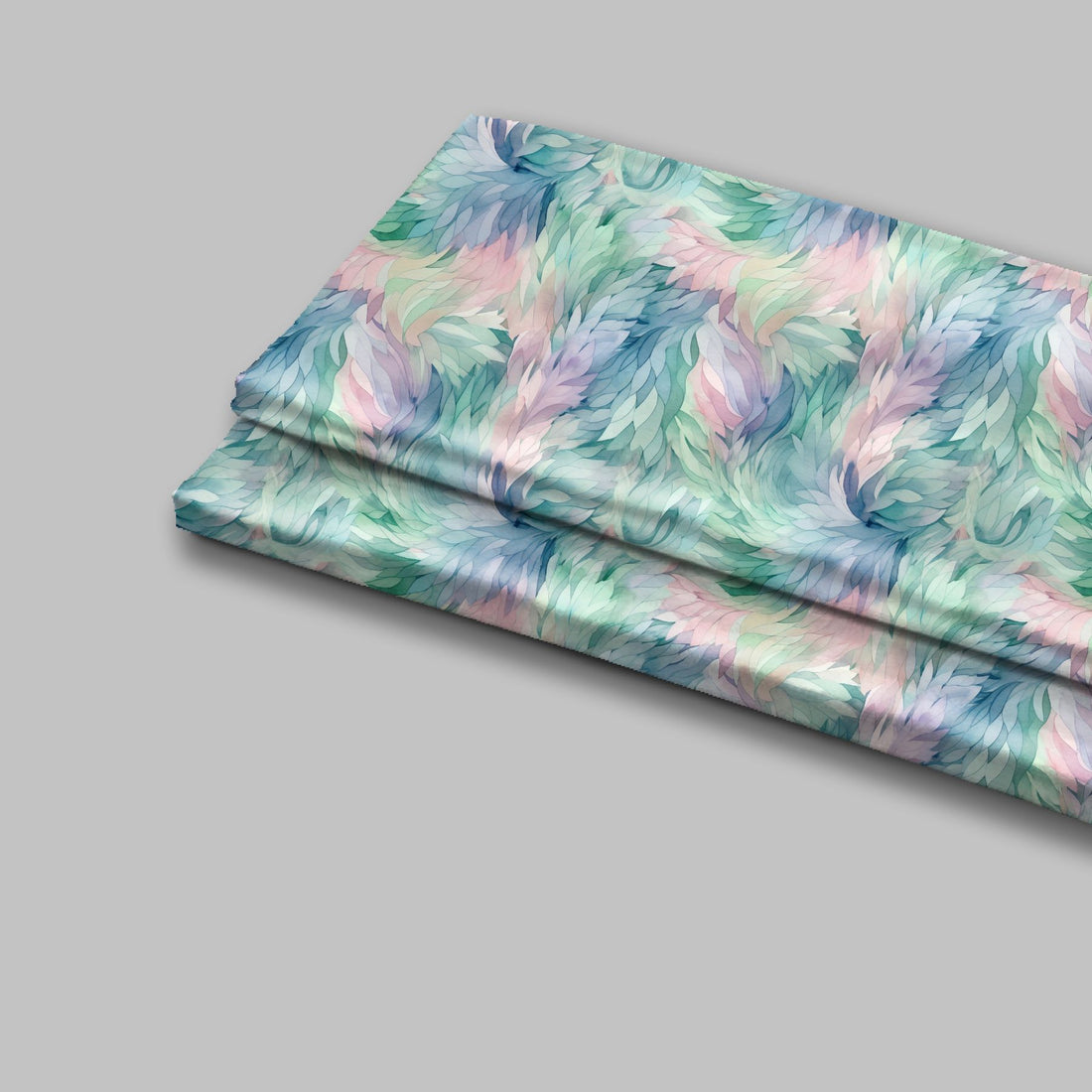 Multicolor Swirling Shapes Digital Print Fabric - rarefindfabrics